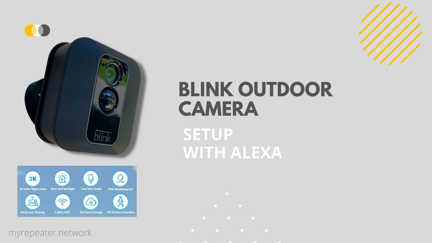How to setup blink outdoor camera with Alexa