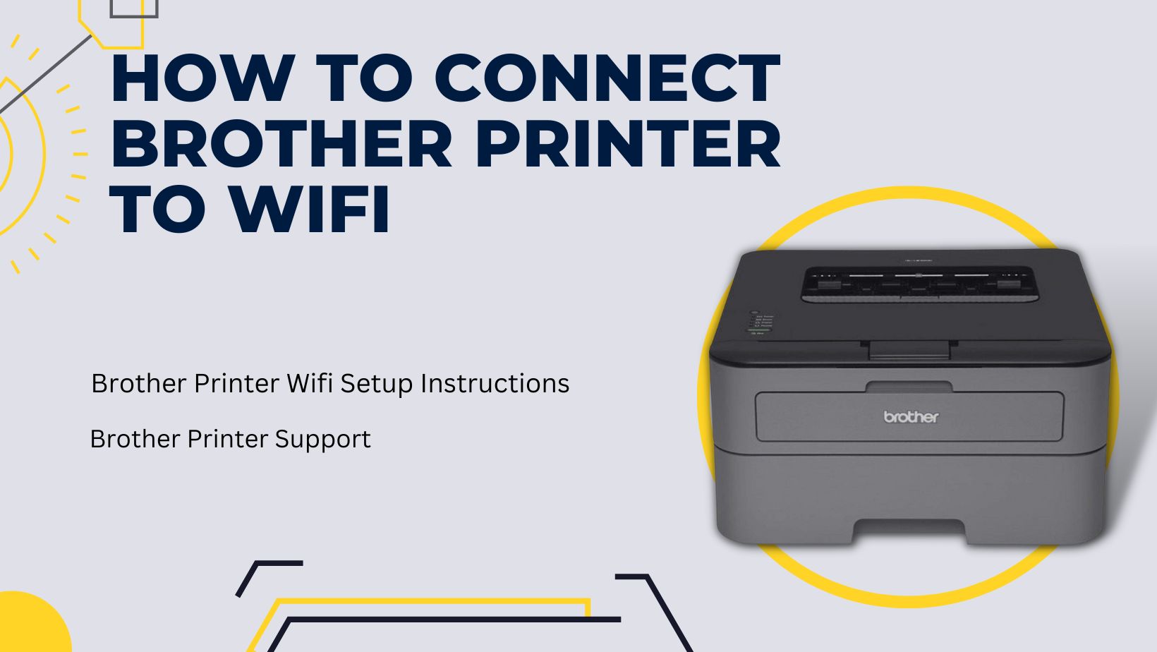 How to connect brother printer to wifi