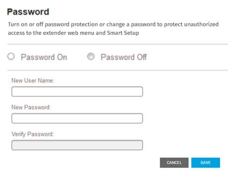 Change Username and Password using mywifiext